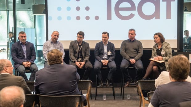 Picture from the Leaf and Microsoft partnership launch at the Microsoft Business Complex in Dublin, January 24th 2020. Picture: Brendan Lyon/ImageBureau