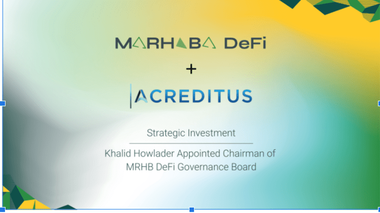 MRHB DeFi Announces Strategic Investment from Acreditus Partners, Appoints Khalid Howlader Chairman of MRHB DeFi Governance Board